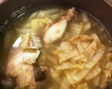 炊飯器で簡単！丸鶏と白菜のスープ作り方8写真