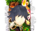 鬼滅の刃★ 冨岡義勇キャラ弁作り方12写真