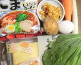 風邪ひきさん、レンゲで食べるサッポロ一番作り方1写真