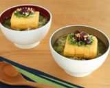 京風だし巻き卵の抹茶だし茶漬け作り方6写真
