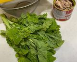 春を先取り「菜の花と鯖缶のスパゲティ」作り方1写真