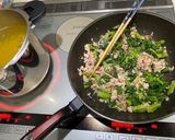 春を先取り「菜の花と鯖缶のスパゲティ」作り方4写真