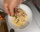 スモークサーモンと生クリームスパゲッティ作り方21写真