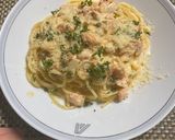 スモークサーモンと生クリームスパゲッティ作り方22写真