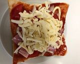 簡単　　食パンピザ作り方3写真