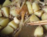 ひき肉で◎ご飯がすすむ♪味噌肉じゃが作り方5写真