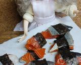 リカちゃん♡鮭の磯辺巻き天ぷら作り方14写真