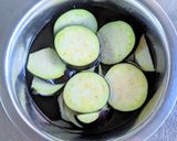茄子とネギの味噌汁作り方1写真