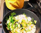 鶏挽き肉とタラと野菜の簡単和風パスタ作り方3写真