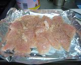 調理10分☆鶏胸肉シソとろ~りチーズ焼き作り方1写真