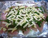 調理10分☆鶏胸肉シソとろ~りチーズ焼き作り方3写真
