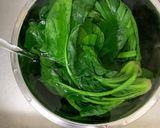 ニラとほうれん草の黒胡麻和え作り方4写真