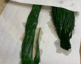 ニラとほうれん草の黒胡麻和え作り方6写真