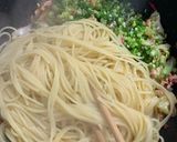 カリカリ梅の和風パスタ作り方8写真