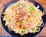 カリカリ梅の和風パスタ作り方9写真