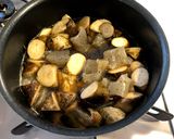 こんにゃくとごぼうの煮物作り方3写真