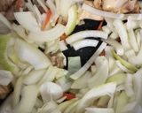鶏肉焼きうどん作り方2写真