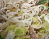 鶏肉焼きうどん作り方3写真