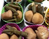 炊飯器★冷凍里芋とインゲンの煮物作り方3写真