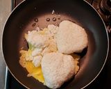 バター風味のレタス焼き飯作り方3写真