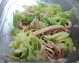 ギョニソとキャベツのレンジ蒸し作り方8写真