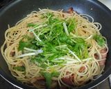 シャキッと!水菜のカルボナーラ作り方4写真