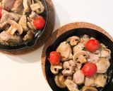 香り広がる♪ハーブチキンのアヒージョ☆作り方5写真
