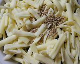 野沢菜卵かけごはんのチーズ焼き作り方5写真