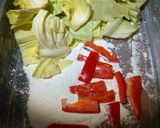 キャベツとパプリカの炒め蒸し！？作り方5写真