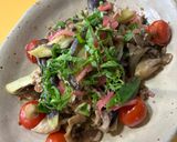 蒸し茄子と豚の醤油麹和え作り方5写真