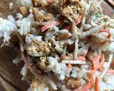 納豆とゴボウサラダのたっぷりごまご飯作り方3写真