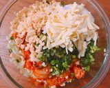 ホットプレートで♡キムチチーズもんじゃ作り方2写真