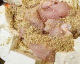 鶏肉のごま＆ねぎたっぷりのうどん鍋作り方2写真