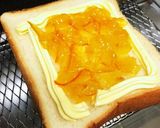 バターで囲ってジャムトースト作り方1写真