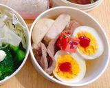 簡単ゆる糖質制限弁当サラダチキンゆで卵作り方9写真