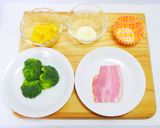ブロッコリーとベーコンのグラタン風作り方1写真
