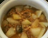 鯖味噌缶詰で大根の煮物！作り方3写真