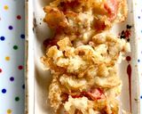 ささ身とえのき・パプリカのかき揚げ天丼作り方1写真