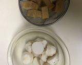 里芋と厚揚げの胡麻味噌煮作り方1写真