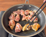 ほくほくじゃがいもとニラの照り焼きチキン作り方6写真