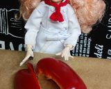 リカちゃん♡鶏肉パプリカソテーバルサミコ作り方2写真