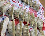 宅飲み♡本格的羽つき餃子　蒸してから焼く作り方4写真
