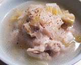 鶏と長ネギ、蓮根のスープ作り方5写真