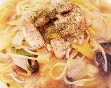 バラネギ☆マッシュルームの柚子胡椒パスタ作り方8写真