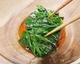 簡単酒肴☆中華風ピリ辛ニラのおひたし作り方4写真