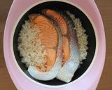 ベストポットで☆鮭の炊き込みご飯作り方3写真