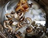 小粒ナメコ、干し平茸を使う里芋の味噌汁作り方4写真