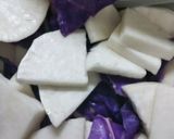 簡単カブと紫キャベツの甘酢漬け作り方1写真