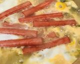 〆の雑炊●カニカマ＆玉子のわかめ雑炊作り方4写真