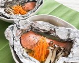 旨味たっぷり♪鮭と野菜のホイル焼き☆作り方7写真